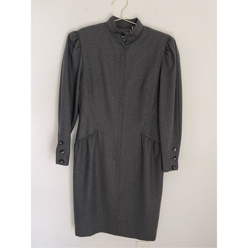 Adele Simpson High Neckline 100% Wool Vintage Dre… - image 1